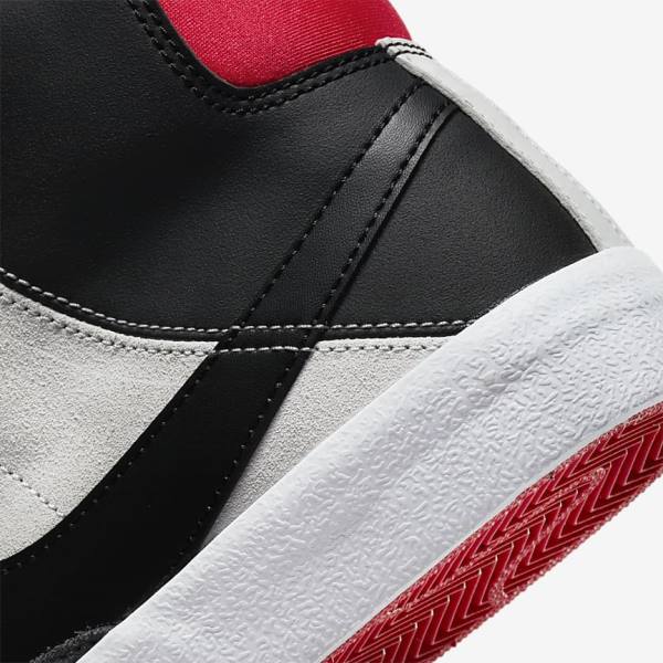 Trampki Dziecięce Nike Blazer Mid 77 SE Dance Older Białe Czerwone Głęboka Szare Czarne | NK723EWG