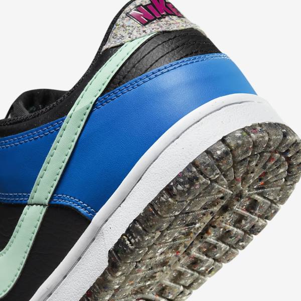 Trampki Dziecięce Nike Dunk Low SE Older Czarne Głęboka Niebieskie Różowe Mięta | NK731EIR