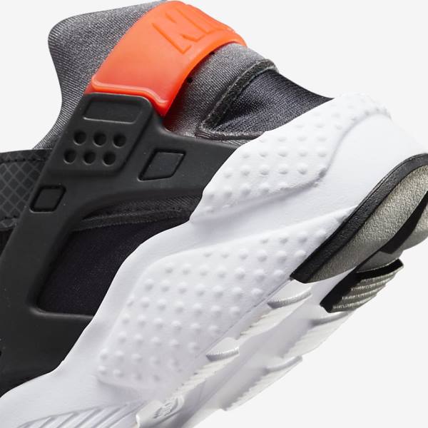 Trampki Dziecięce Nike Huarache Run Older Czarne Pomarańczowe Szare Białe | NK287JVZ