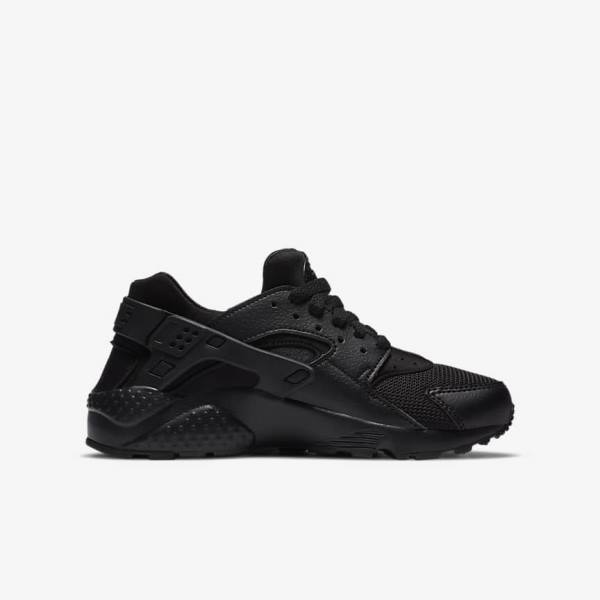 Trampki Dziecięce Nike Huarache Run Older Czarne | NK421RCT