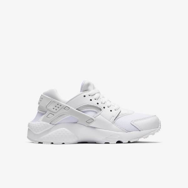 Trampki Dziecięce Nike Huarache Run Older Białe Platyna Białe | NK452VFK