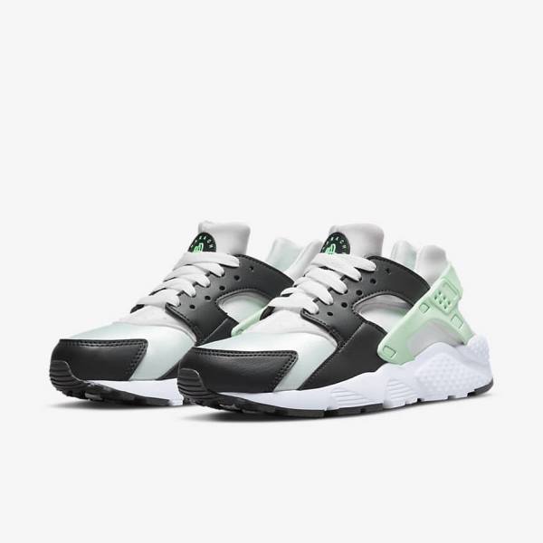 Trampki Dziecięce Nike Huarache Run Older Białe Mięta | NK532LBC