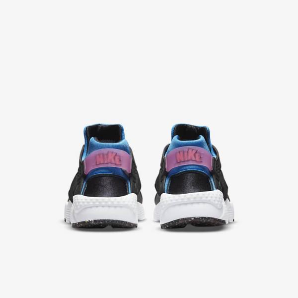 Trampki Dziecięce Nike Huarache Run Older Czarne Głęboka Niebieskie Różowe Mięta | NK601WSC