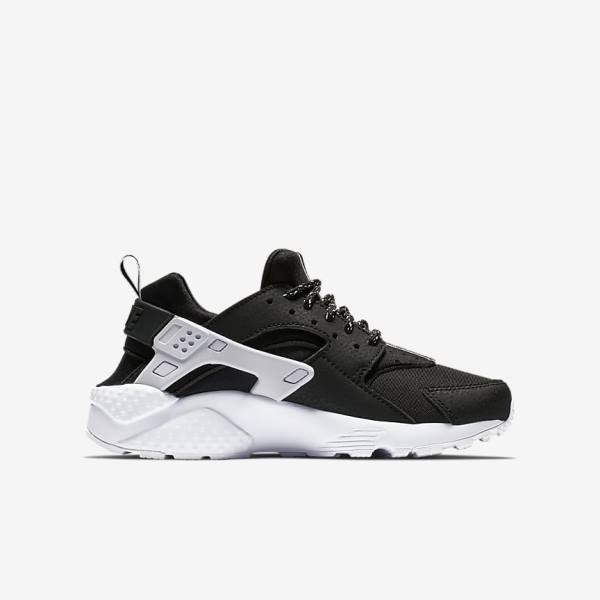 Trampki Dziecięce Nike Huarache SE Older Czarne Białe | NK037XFB