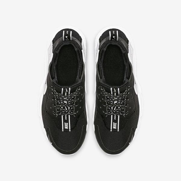 Trampki Dziecięce Nike Huarache SE Older Czarne Białe | NK037XFB