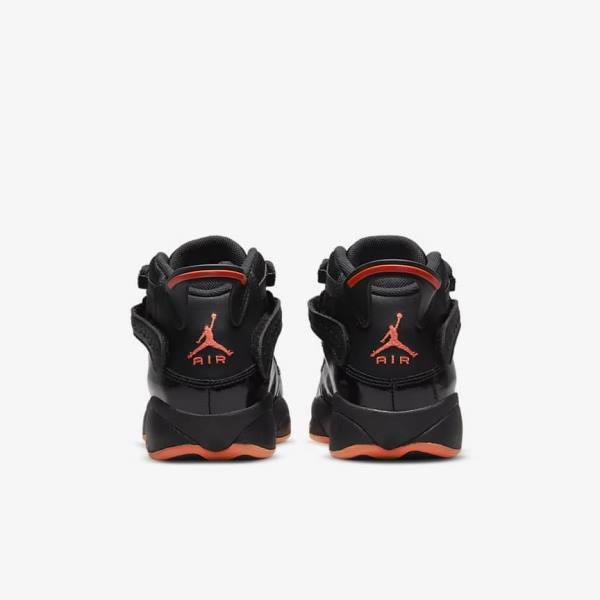 Trampki Dziecięce Nike Jordan 6 Rings Older Czarne | NK970TRV