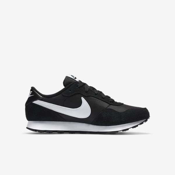 Trampki Dziecięce Nike MD Valiant Older Czarne Białe | NK172SEI