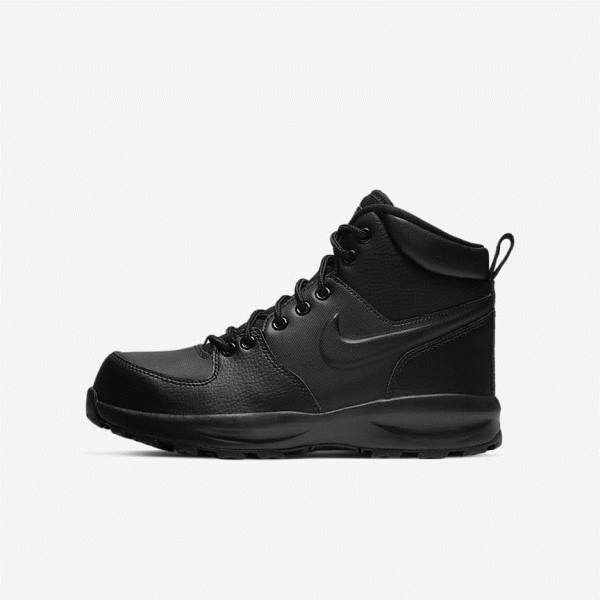 Trampki Dziecięce Nike Manoa LTR Older Boot Czarne | NK184WRA