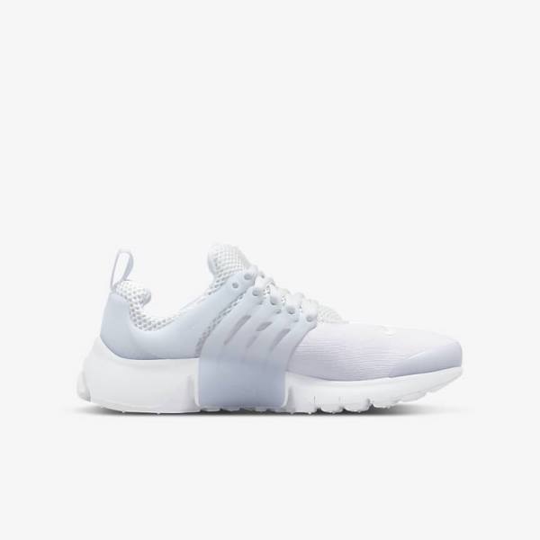 Trampki Dziecięce Nike Presto Older Białe Platyna Białe | NK173FVC