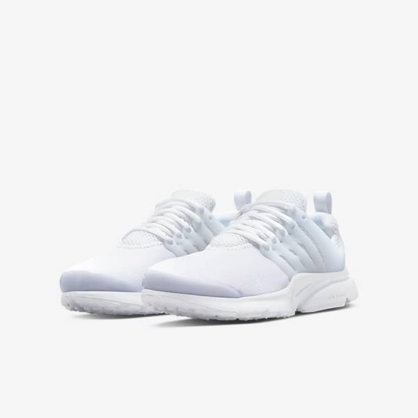 Trampki Dziecięce Nike Presto Older Białe Platyna Białe | NK173FVC