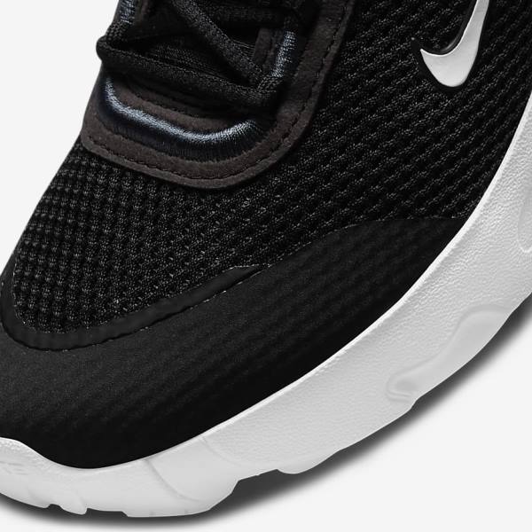 Trampki Dziecięce Nike React Live Older Czarne Ciemny Szare Białe | NK081AVQ