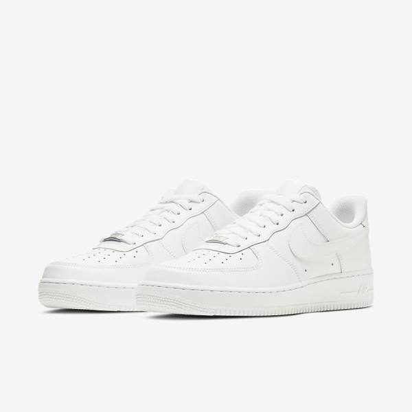 Trampki Męskie Nike Air Force 1 07 Białe | NK012GKL