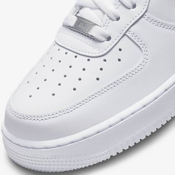 Trampki Męskie Nike Air Force 1 07 Białe | NK012GKL