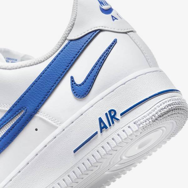 Trampki Męskie Nike Air Force 1 07 Białe Królewski Niebieski | NK317DQP