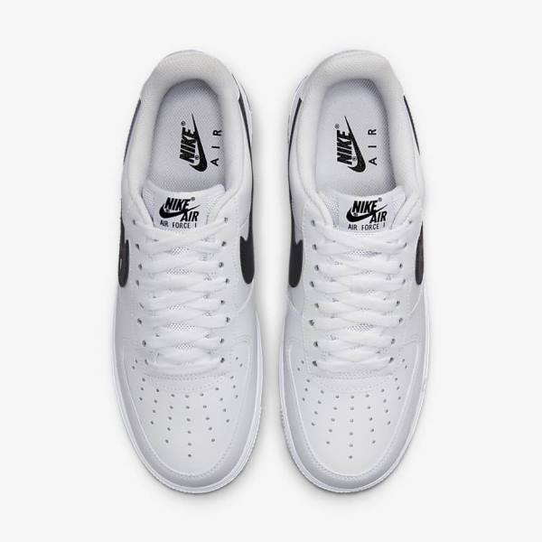 Trampki Męskie Nike Air Force 1 07 Białe Czarne | NK651KAM