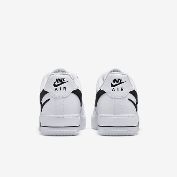 Trampki Męskie Nike Air Force 1 07 Białe Czarne | NK651KAM