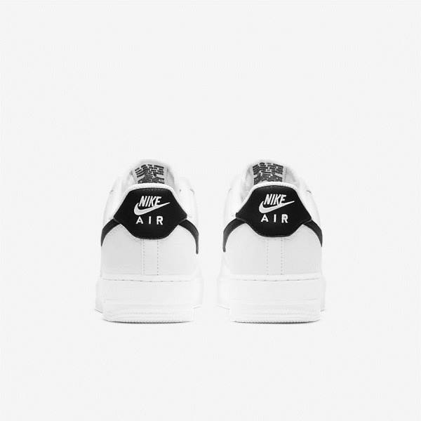 Trampki Męskie Nike Air Force 1 07 Białe Czarne | NK804COZ