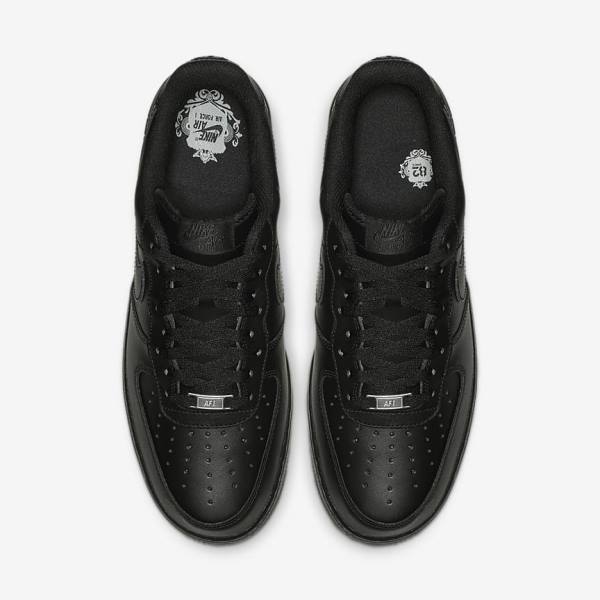 Trampki Męskie Nike Air Force 1 07 Czarne | NK817KYG