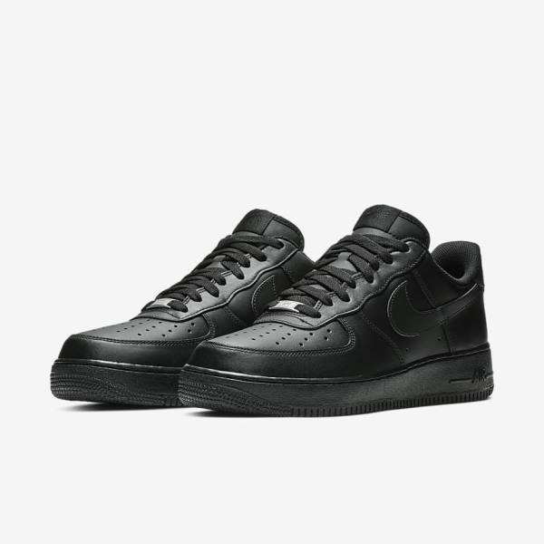 Trampki Męskie Nike Air Force 1 07 Czarne | NK817KYG