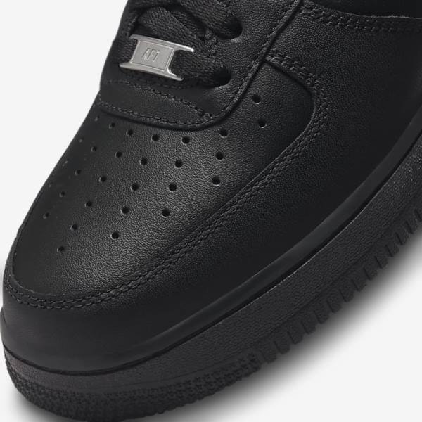 Trampki Męskie Nike Air Force 1 07 Czarne | NK817KYG