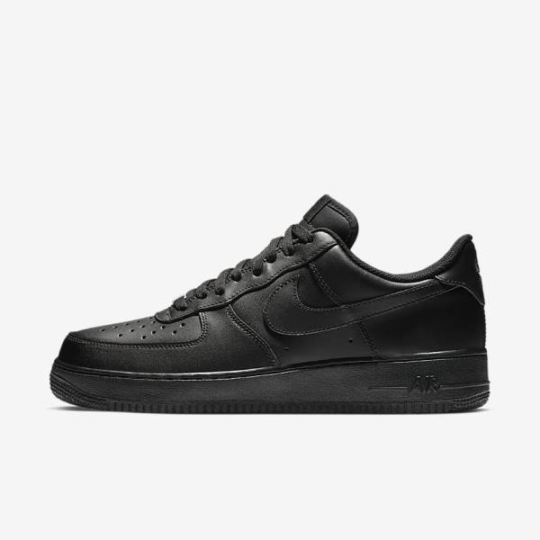 Trampki Męskie Nike Air Force 1 07 Czarne | NK817KYG