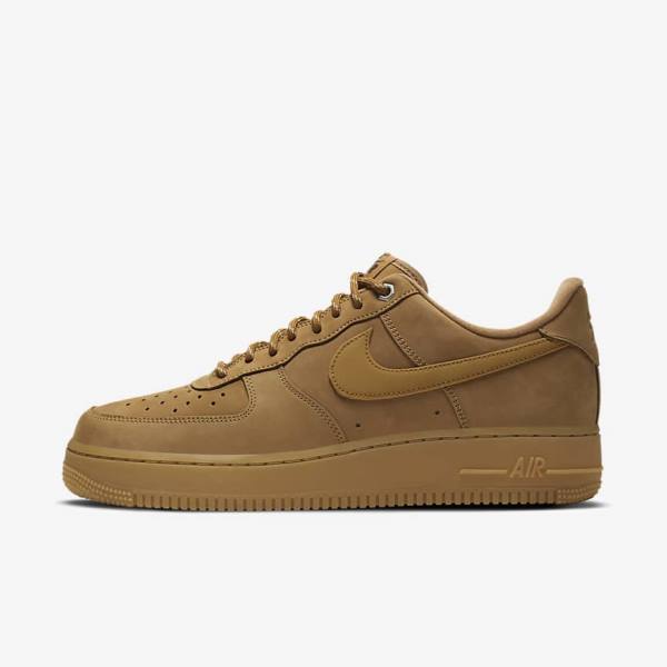 Trampki Męskie Nike Air Force 1 07 WB Głęboka Brązowe Czarne | NK457KMV