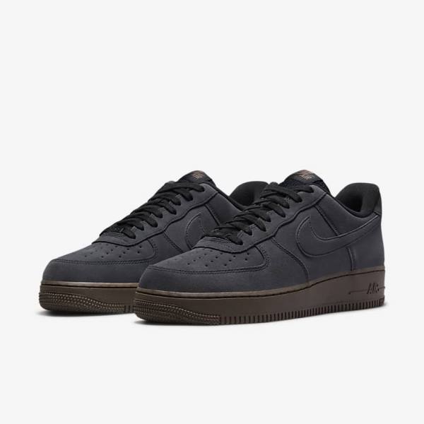 Trampki Męskie Nike Air Force 1 Białe Ciemny Czekolada | NK591DQX