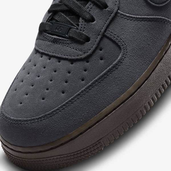 Trampki Męskie Nike Air Force 1 Białe Ciemny Czekolada | NK591DQX