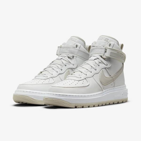 Trampki Męskie Nike Air Force 1 Boot Białe Głęboka Beżowe | NK297UWC