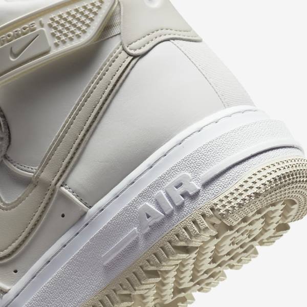 Trampki Męskie Nike Air Force 1 Boot Białe Głęboka Beżowe | NK297UWC