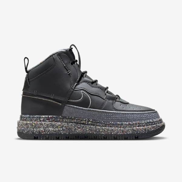 Trampki Męskie Nike Air Force 1 Boot Ciemny Szare Czarne | NK750USD