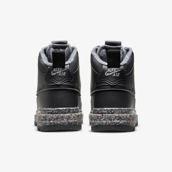 Trampki Męskie Nike Air Force 1 Boot Ciemny Szare Czarne | NK750USD