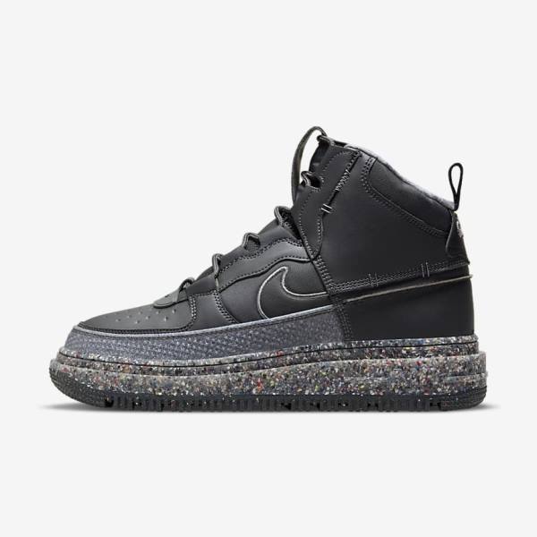 Trampki Męskie Nike Air Force 1 Boot Ciemny Szare Czarne | NK750USD