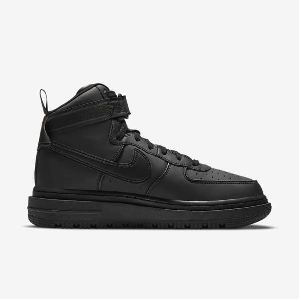 Trampki Męskie Nike Air Force 1 Boot Czarne Ciemny Szare Białe | NK489IVO