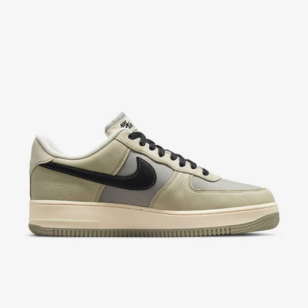 Trampki Męskie Nike Air Force 1 GTX Khaki Białe Czarne | NK436WMC