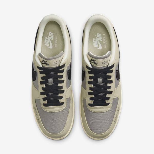 Trampki Męskie Nike Air Force 1 GTX Khaki Białe Czarne | NK436WMC