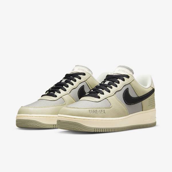 Trampki Męskie Nike Air Force 1 GTX Khaki Białe Czarne | NK436WMC