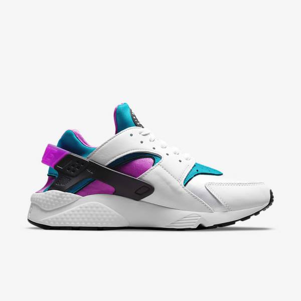 Trampki Męskie Nike Air Huarache Białe Czarne | NK230BDN