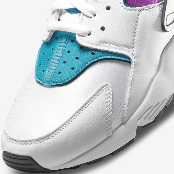 Trampki Męskie Nike Air Huarache Białe Czarne | NK230BDN