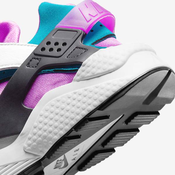 Trampki Męskie Nike Air Huarache Białe Czarne | NK230BDN