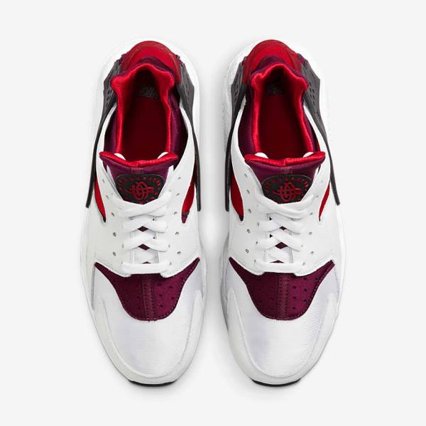 Trampki Męskie Nike Air Huarache Białe Czerwone Czarne Czerwone | NK831STR