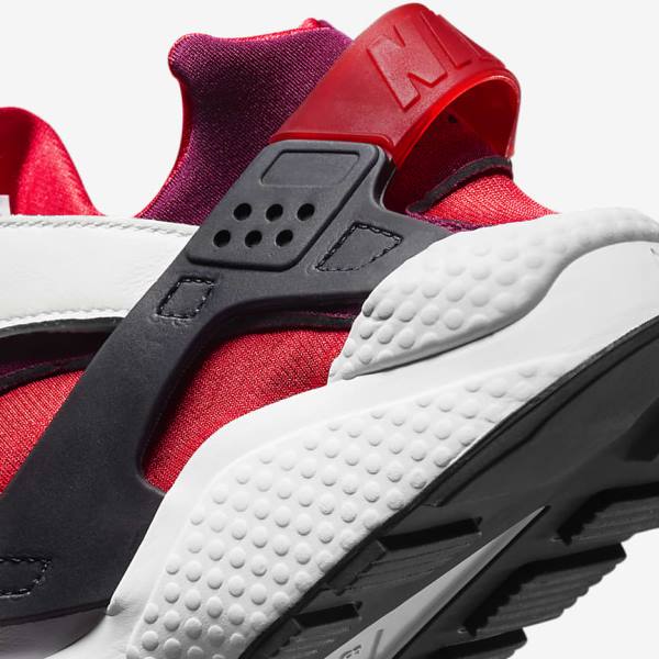 Trampki Męskie Nike Air Huarache Białe Czerwone Czarne Czerwone | NK831STR