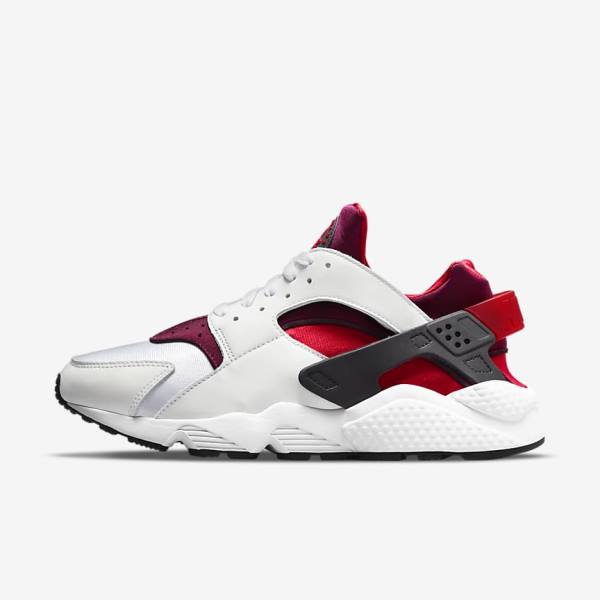 Trampki Męskie Nike Air Huarache Białe Czerwone Czarne Czerwone | NK831STR