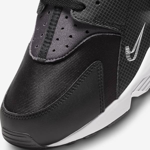 Trampki Męskie Nike Air Huarache Czarne Pomarańczowe Szare Białe | NK027VJI