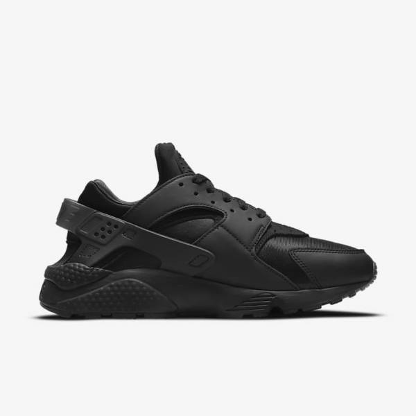 Trampki Męskie Nike Air Huarache Czarne Ciemny Szare | NK492NUB