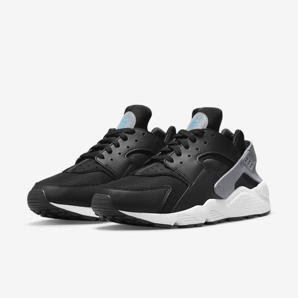 Trampki Męskie Nike Air Huarache J22 Czarne Szare Białe | NK284PBJ