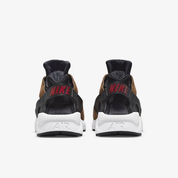 Trampki Męskie Nike Air Huarache LE Czarne Białe Czerwone | NK372XSF