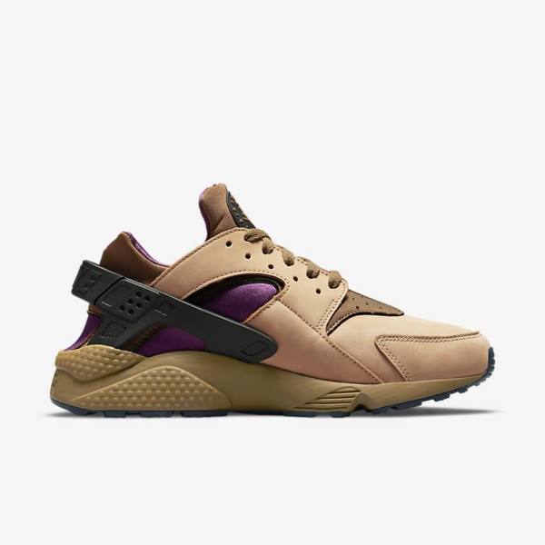 Trampki Męskie Nike Air Huarache LE Czarne Brązowe | NK705LRJ