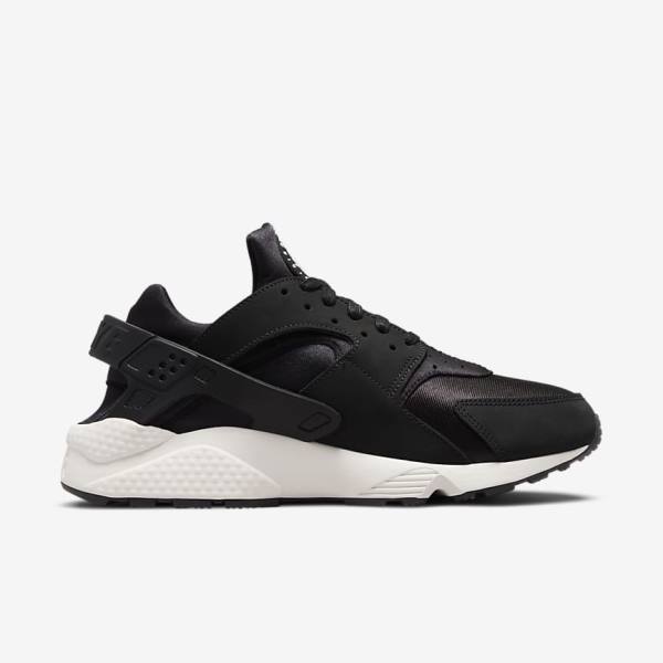 Trampki Męskie Nike Air Huarache LE Czarne Białe | NK913FGR