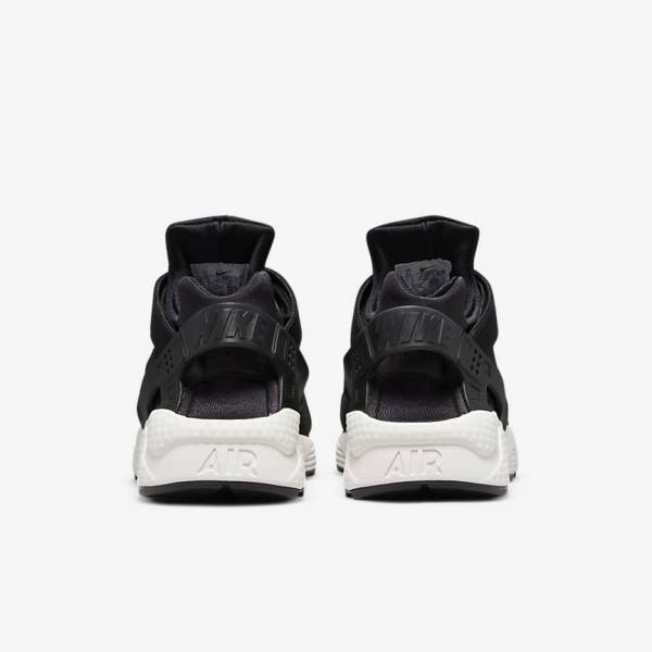 Trampki Męskie Nike Air Huarache LE Czarne Białe | NK913FGR